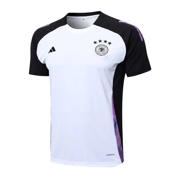 Camiseta Entrenamiento Alemania 2024-25 Blanco Negro